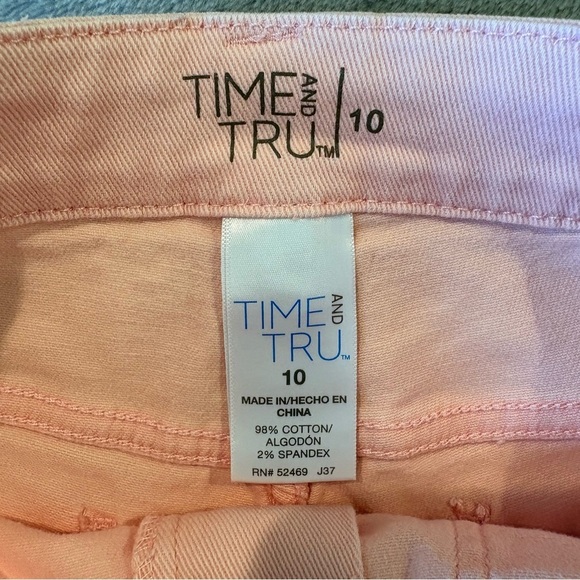 Cargo Carpenter Coastal Fringe Grunge Pink Denim Shorts Sz 10 Y2K Barbie - Picture 4 of 9